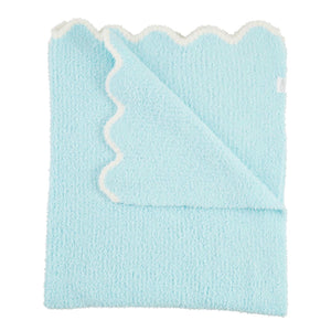 Scalloped chenille baby blankets