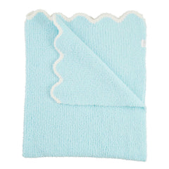 Scalloped chenille baby blankets
