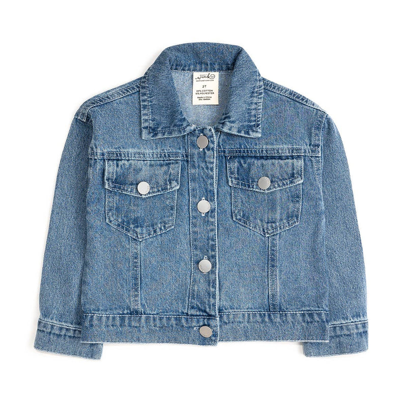 Howdy Gingham Bow Patch Denim Jacket