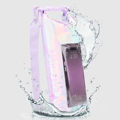 Waterproof Mini Phone Bucket Bag: Purple Paradise