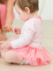 Baby Girls By the Seaside Tulle Skirted One Piece Rash Guard