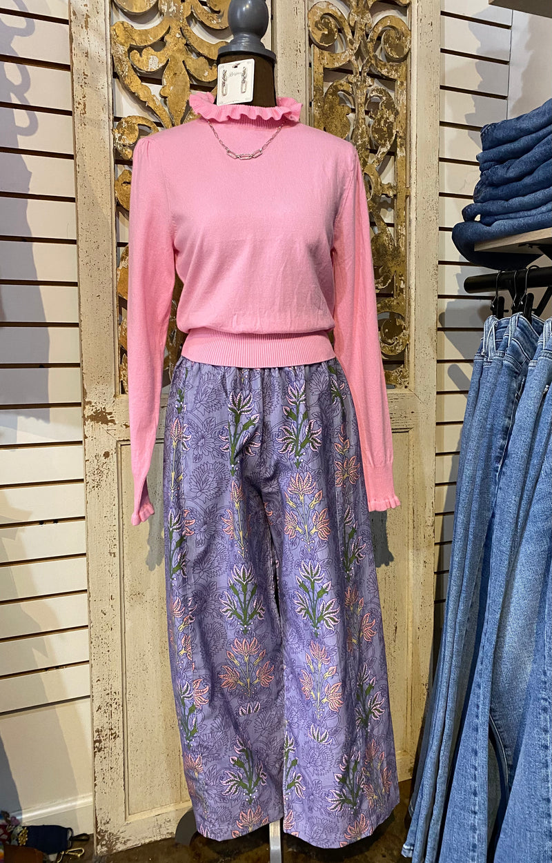 Block Print Corduroy pant