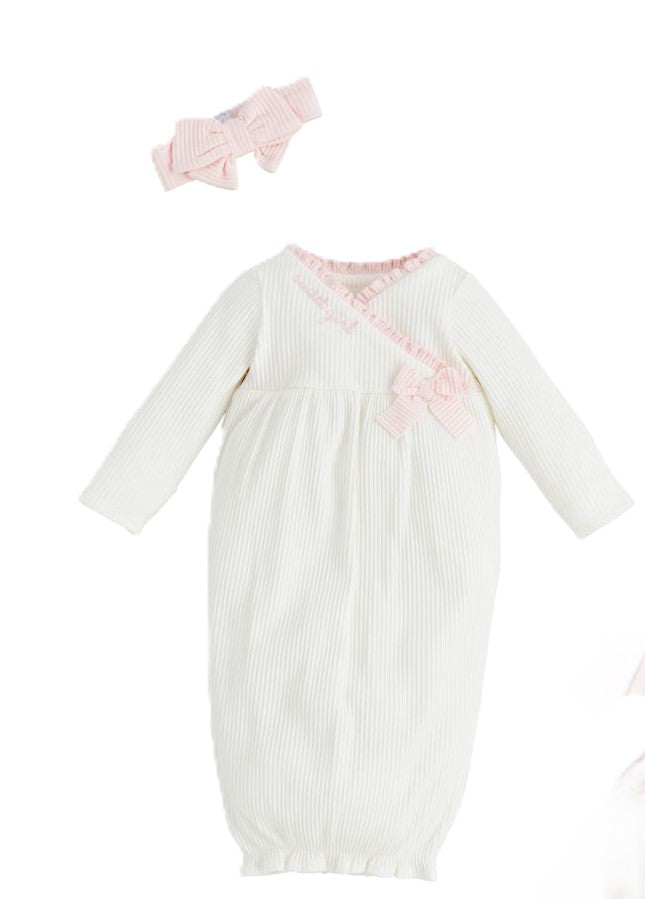 White Chainstitch gown