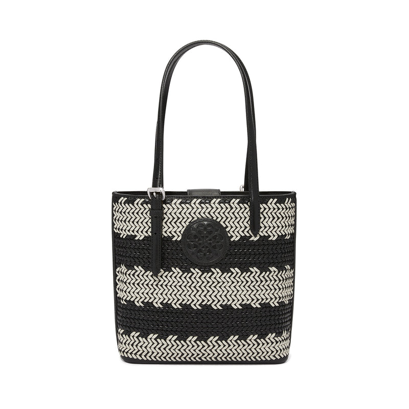 Blk/Wht Ferrara strata tote