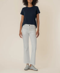 White Kelsey High rise Flare