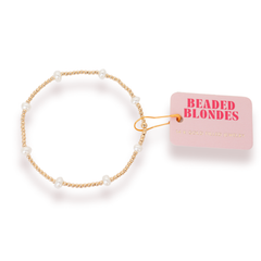 Dainty Kate Pearl Bracelet in Gold: Standard 6.75 inch