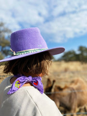 Embroidered Cactus ❤️ Bandana: Black