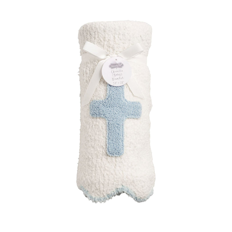 Cross chenille blanket