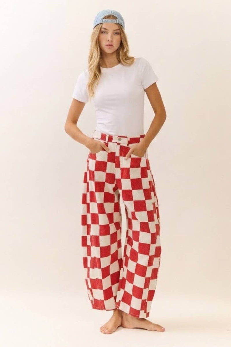 Checkered pant