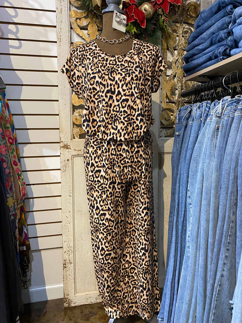 The Bobbie crop set- Bellina Leopard