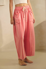 Washed French Terry Pants: washed Coral