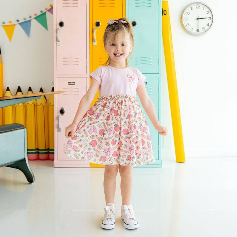 Back to School Cutie Tulle Bow Clip