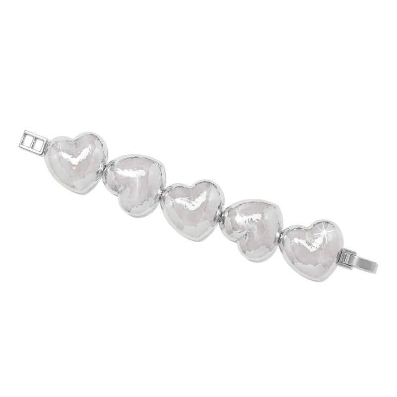 Trianon heart silver cuff
