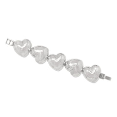Trianon heart silver cuff