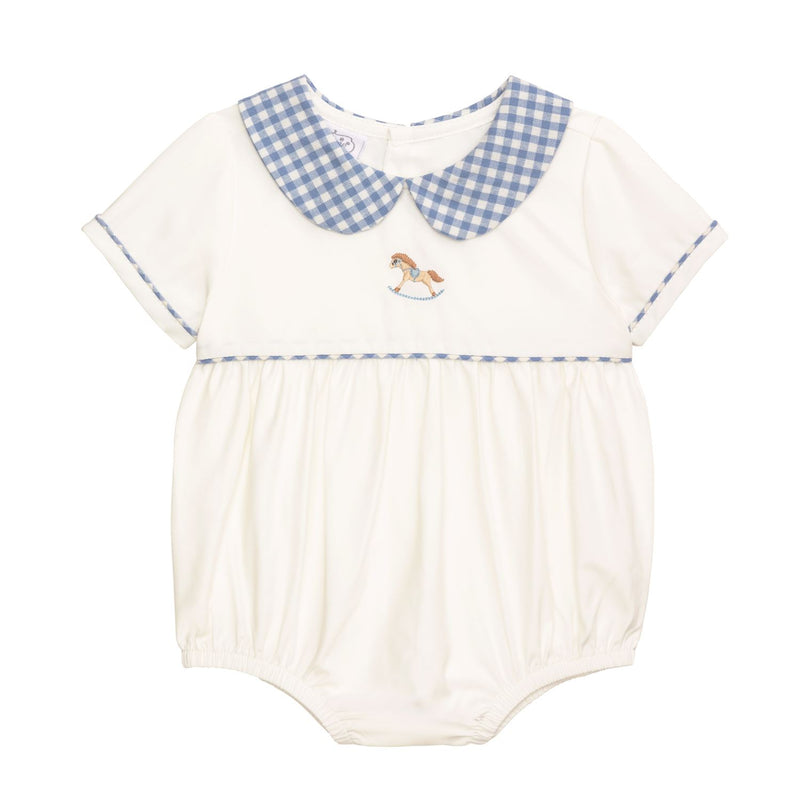 Rocking horse Gingham bubble