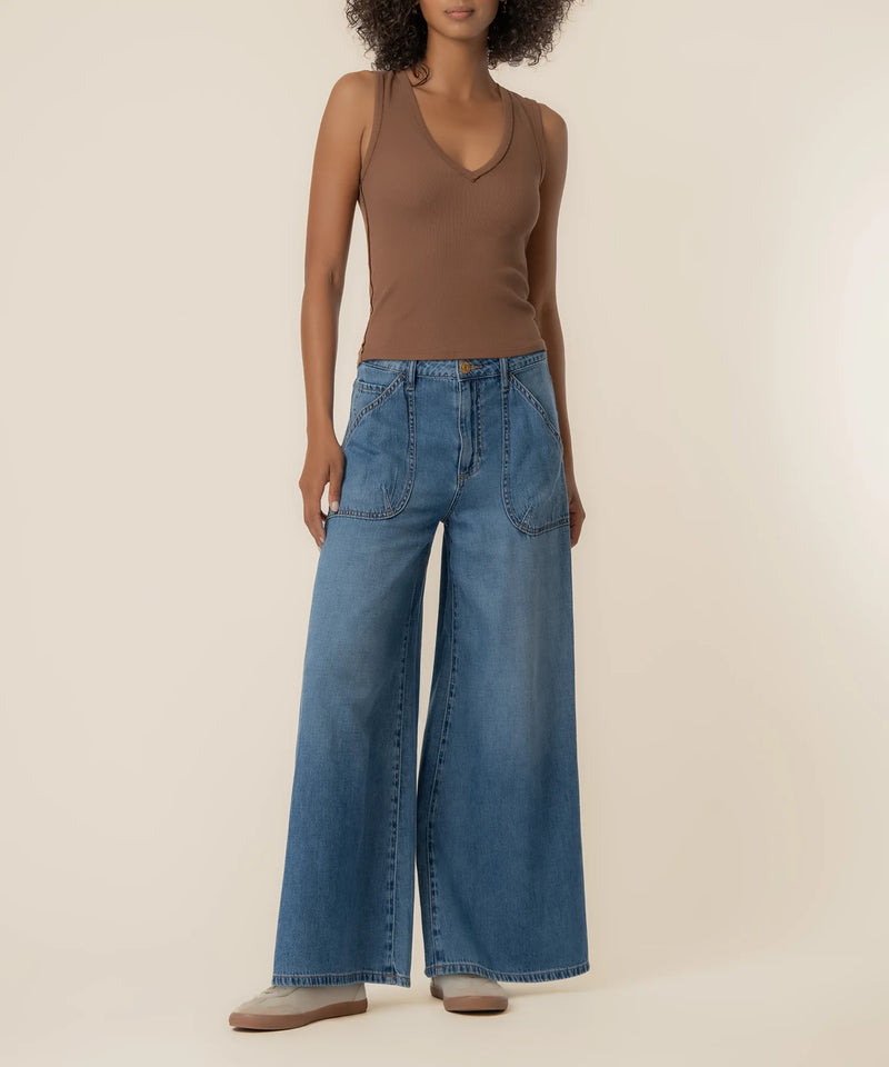 Blake high rise super wide leg jeans