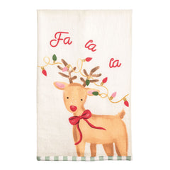 Printed vintage christmas towel