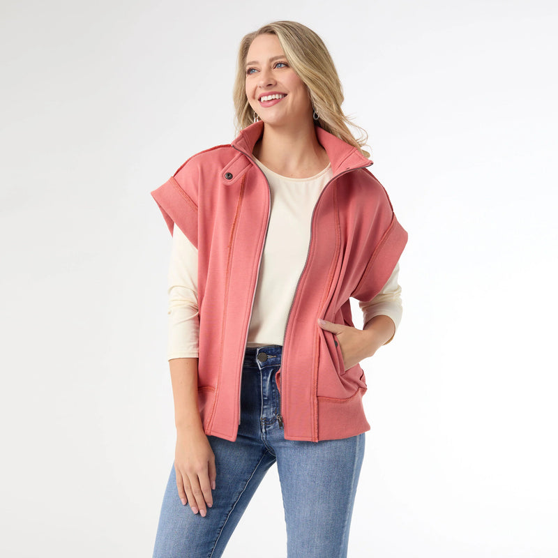 Kaitlyn zipper front vest