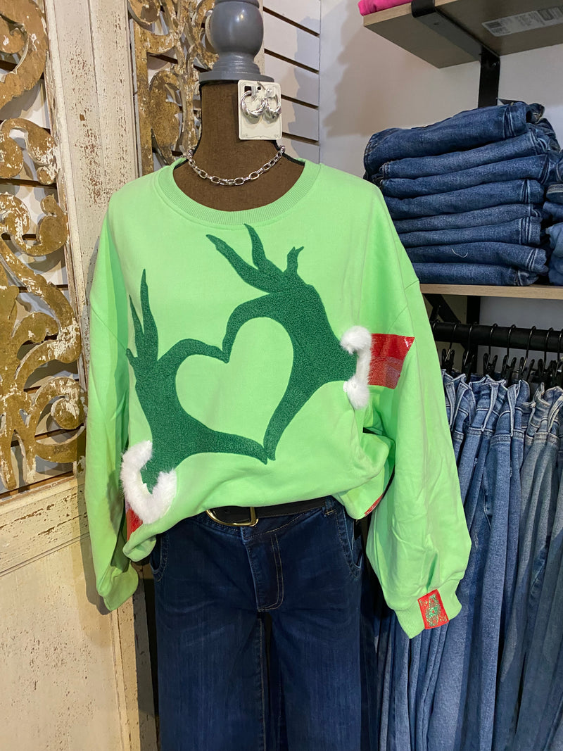 QOS Grinch sweater