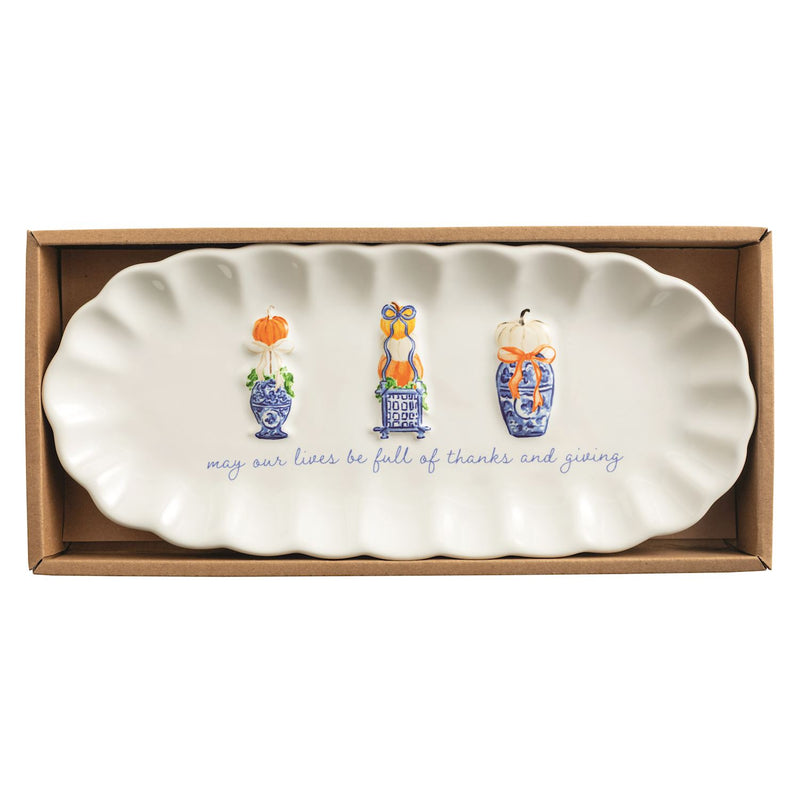 Pumpkin Topiary sentiment tray