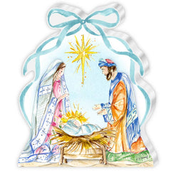 Holy Family Blue BowExtra Large Acrylic Art