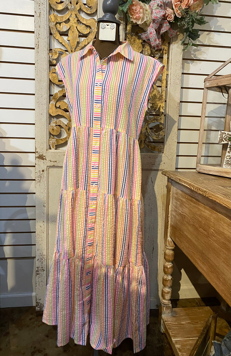 Color on Stripes dress