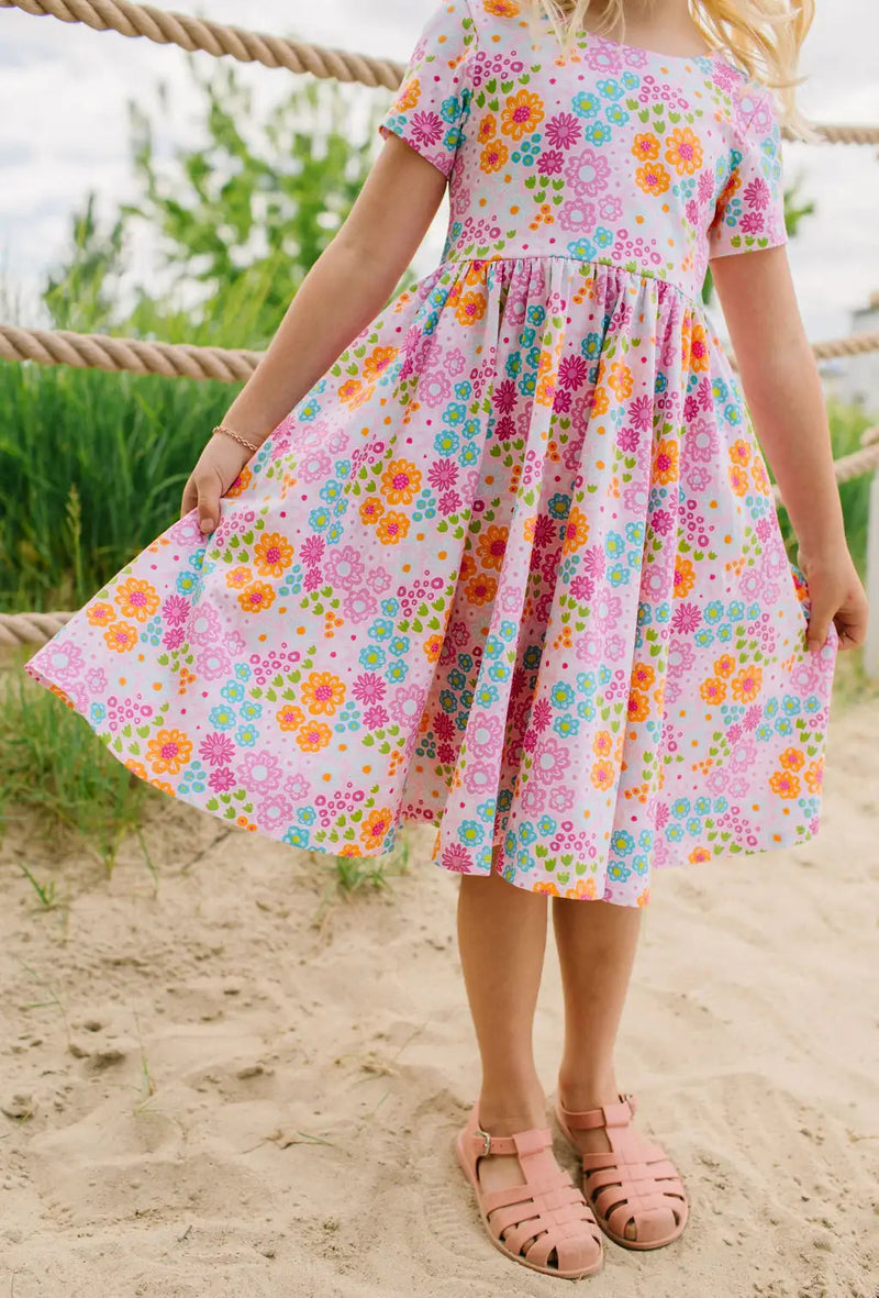 Classic Twirl in Pink Flowers 