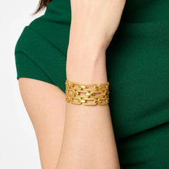 Cheval paperclip Wide Cuff