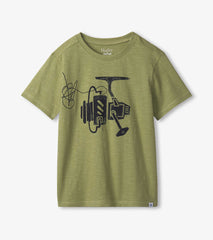 Fishing reel graphic tee