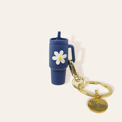 Tiny Tumbler Keychain - Navy