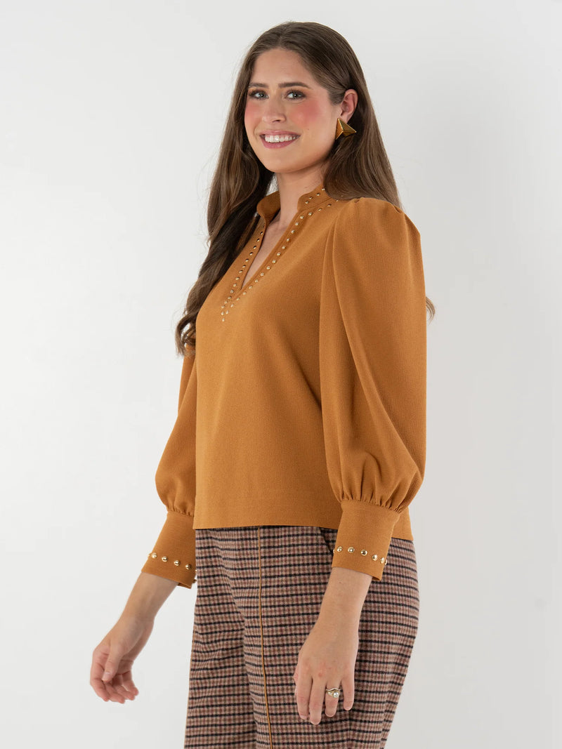 Hampton top -Brown Sugar