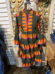 Jacquard Tiered dress