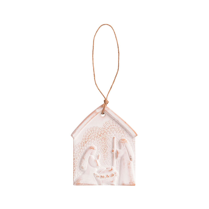 Lace Nativity ornament