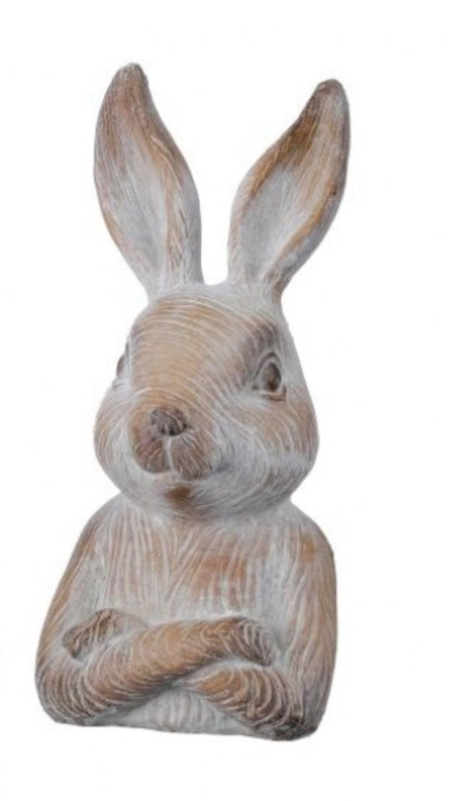 6” Resin thoughtful bunny
