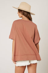 Sequin Cheetahs Oversize Top