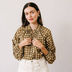 Painted Gingham Willa Top