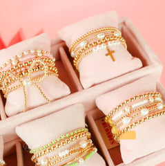 Demi Bracelet in Luster Pink: Extended 7.25 inch