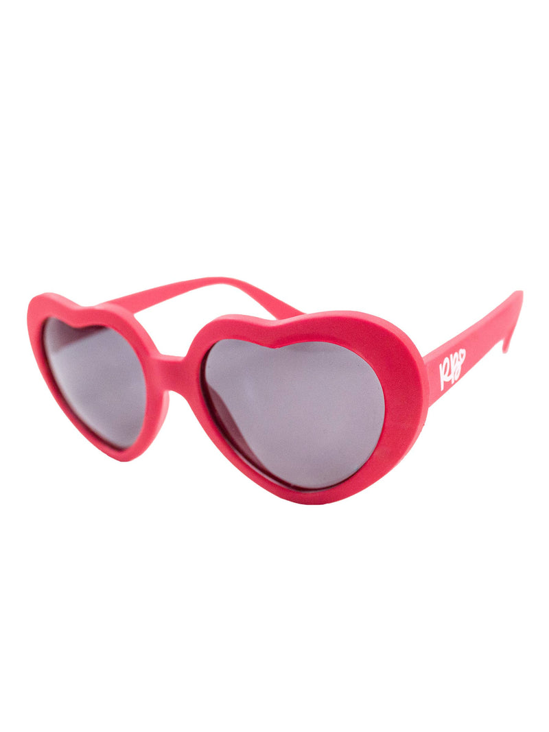 Girls Red Heart Shaped Sunglasses