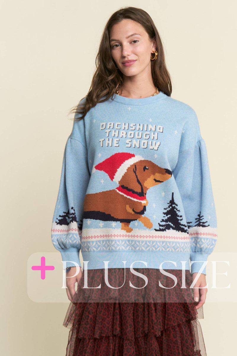DACHSHUND XMAS HOLIDAY SWEATER