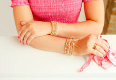 Demi Bracelet in Luster Pink: Standard 6.75 inch