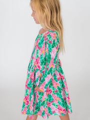 Girls Pink Jolly Grove Knit Long Sleeve Twirl Dress: Pink / 12-18m