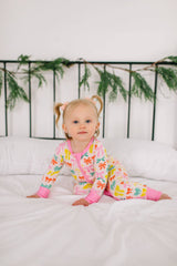 Zippy Bamboo Baby Pajama in Holiday Bows