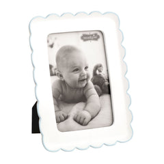 Scalloped resin frame