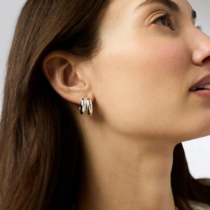Havana double hoop-Silver
