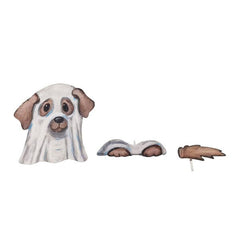 Ghost puppy pumpkin parts