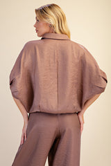 Short sleeve balloon shirt
