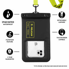 Pelican Marine Waterproof Floating Pouch XL - Phone Pouch: Stealth Black