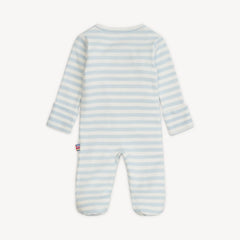 Blue stripe footie