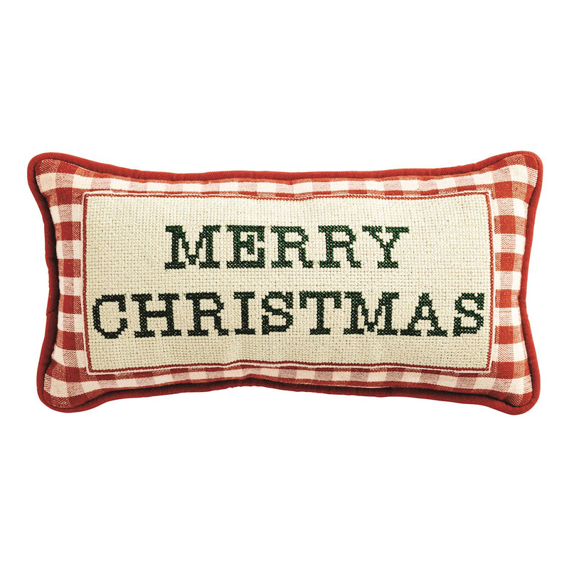 Merry Christmas- Needle point pillow
