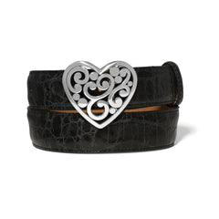 Contempo heart buckle belt